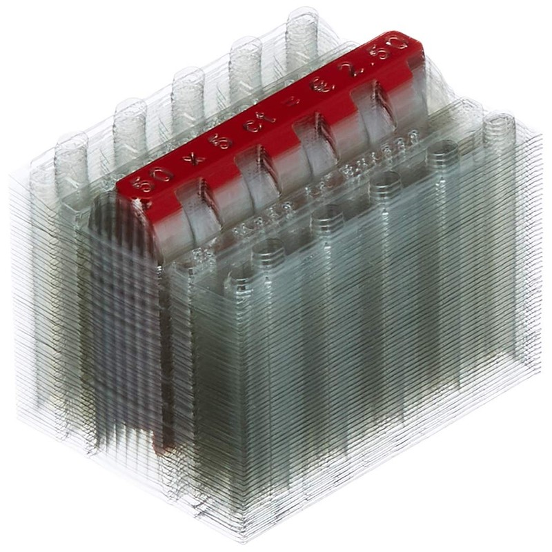 effektivo 10338 Plastic Coin Sleeves Set for All Euro Coin