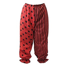 The Dragons Den Unisex Red & Black Circus Clown Pants Bloomers Fancy Dress [L-XL]