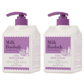 Milk Baobab Cera Body Lotion Cream Moisturizing Tulip 600ml / 밀크바오밥 세라 바디 로션 크림 보습 튤립 600ml X2p BNS