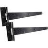 IRONTITE® 1 Pair Black T Hinges 200mm (8”), Gate Hinges