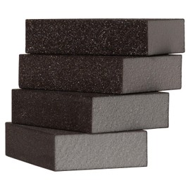 Furniture Clinic Sanding Block - Pack of 4 Wet & Dry Sanding Sponges (60,80, 120, 220) - Abrasive Grit Sandpaper Blocks for Wood, Walls & Ceilings