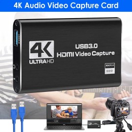 Universal USB 3.0  4K Audio Video Capture Card HDMI Video Capture Device Full HD Recording
