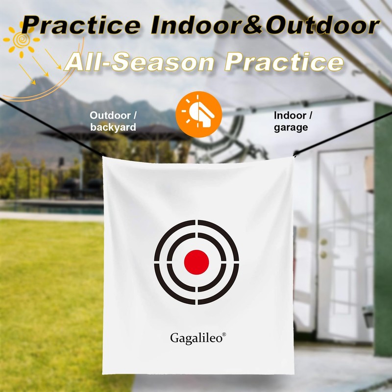 Gagalileo Golf Target Cloth: 5x6FT Protective Net Portable Easy Setup
