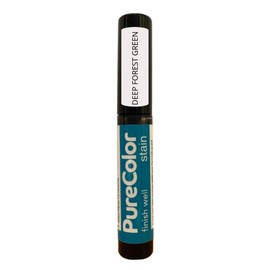PureColor - Wood Stain and Finishes - Eco-Friendly, Vivid Colors, Deep Pigment, Ready to Use, Water-Based, Low VOC, No Odor, & Easy Clean-Up. 10 ml. Stain Sample Pen, Deep Forest Green