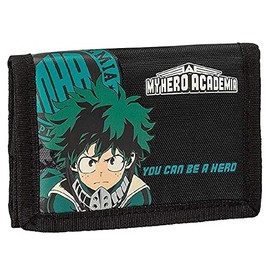 My Hero Academia Comix Anime Black Casual Wallet, black, Casual