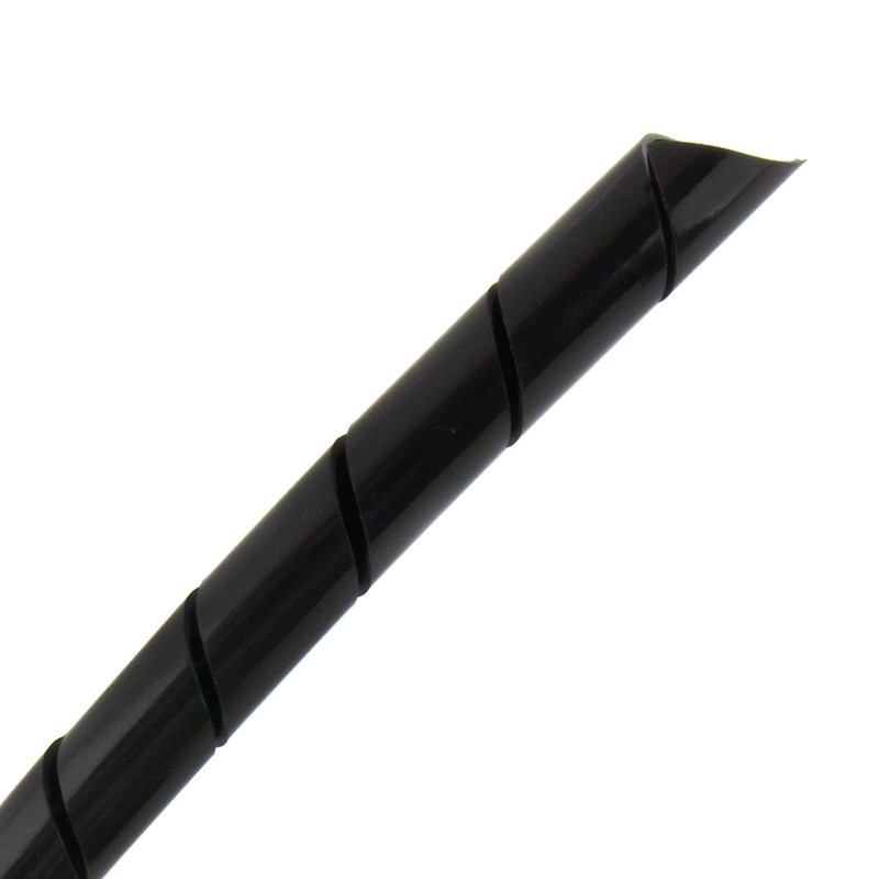 SeKi Spiral Band, 4-50 mm, 10 Metres, Black, Flexible Cable