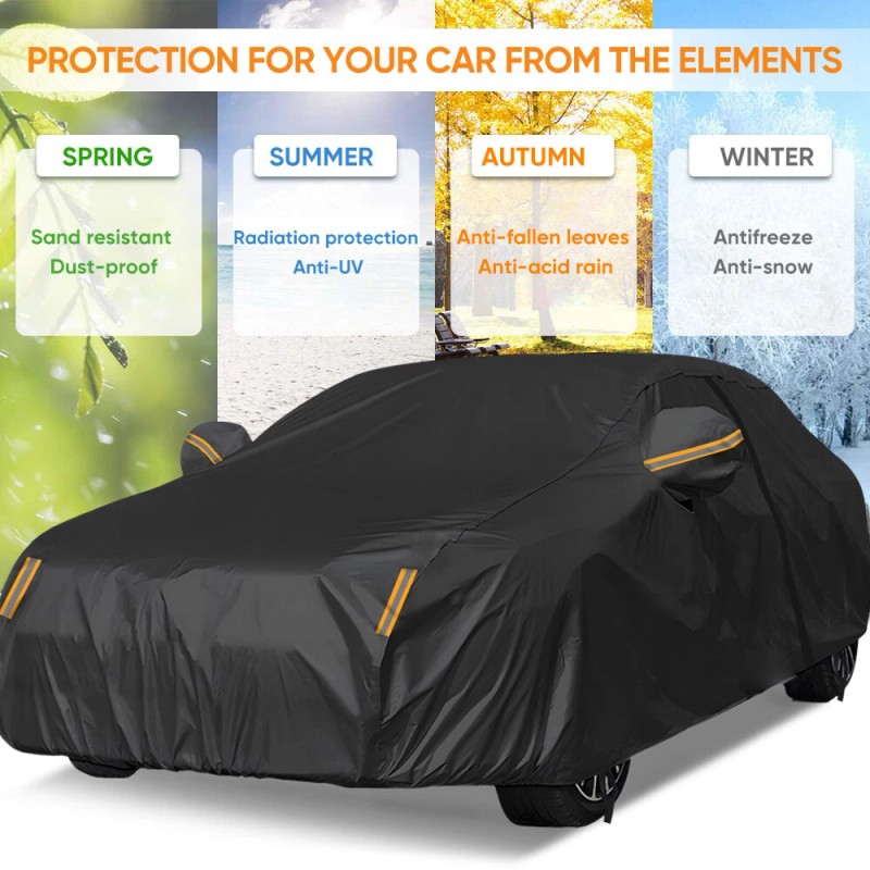 NEVERLAND Full Car Cover Waterproof All Weather UV Resistent Snow
