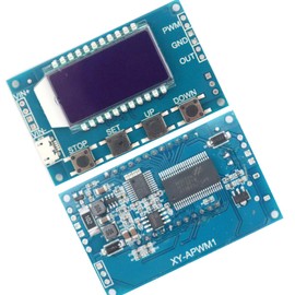 FainWan Signal Generator PWM Pulse Frequency Duty Cycle 1Hz~150KHz Adjustable Rectangular Wave Signal Generator PP1 0-100 Module LCD Display