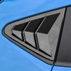 CYAuto New 2pcs Racing Side Rear Quarter Window Louvers for
