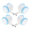 WHAMVOX 4pcs Cart Wheel Replacement for Walkers Durable Plastic Rubber