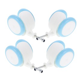 WHAMVOX 4pcs Cart Wheel Replacement for Walkers Durable Plastic Rubber Parts for Smooth and Stable Rolling Compatible with Various Push Walkers and Prams