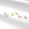 Silvora Dainty Heart S925 Stud Earrings, Valentine's Day Collection Romance