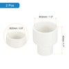 sourcing map 2 Pcs UPVC Reducer Pipe Fitting, 1" x1/2"