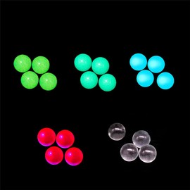 Aoheuo Aoheuo 6mm Color Mixing Quartz Balls UV Reactive Pearls American Glass (10pcs)