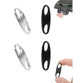 LYHMHAMY Zipper Clip Anti-Theft 4 Pcs Zipper Key Holder Puller Backpack Zipper Lock with Zipper Closed, Removable Zipper Connector for Repair, Overseas Travel, Airport, Inspection, Security Goods