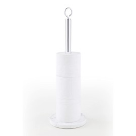 SunnyPoint Elite Heavy Weighted Sturdy Spare Toilet Paper Roll Holder Storage Stand