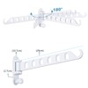 ZUIMENG Wall Clothes Rack, Foldable, 180° Rotating Clothes Hook, Clothes