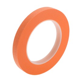 INFINAUTO Masking Tape, 0.5 Inches x 32.8 Yards DIY Car Auto Paint Painters Tape Orange, 1 Pc