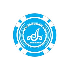 JADO JGCM2222 Stripe Tribal Series Casino Chip Marker, Turquoise Blue White, 2023 Model