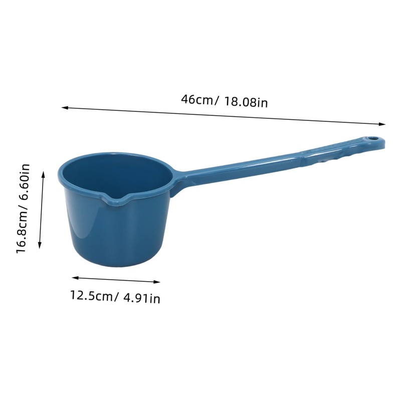 HAKIDZEL Long Handle Water Scoop Heavy Duty Plastic Ladle for