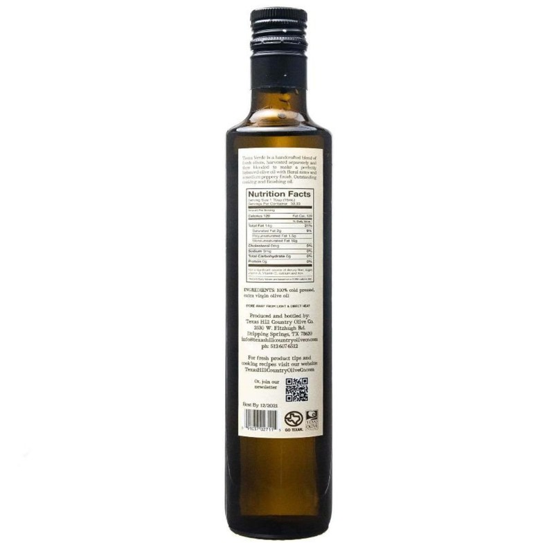 Texas Hill Country Olive Co Terra Verde Extra Virgin Olive