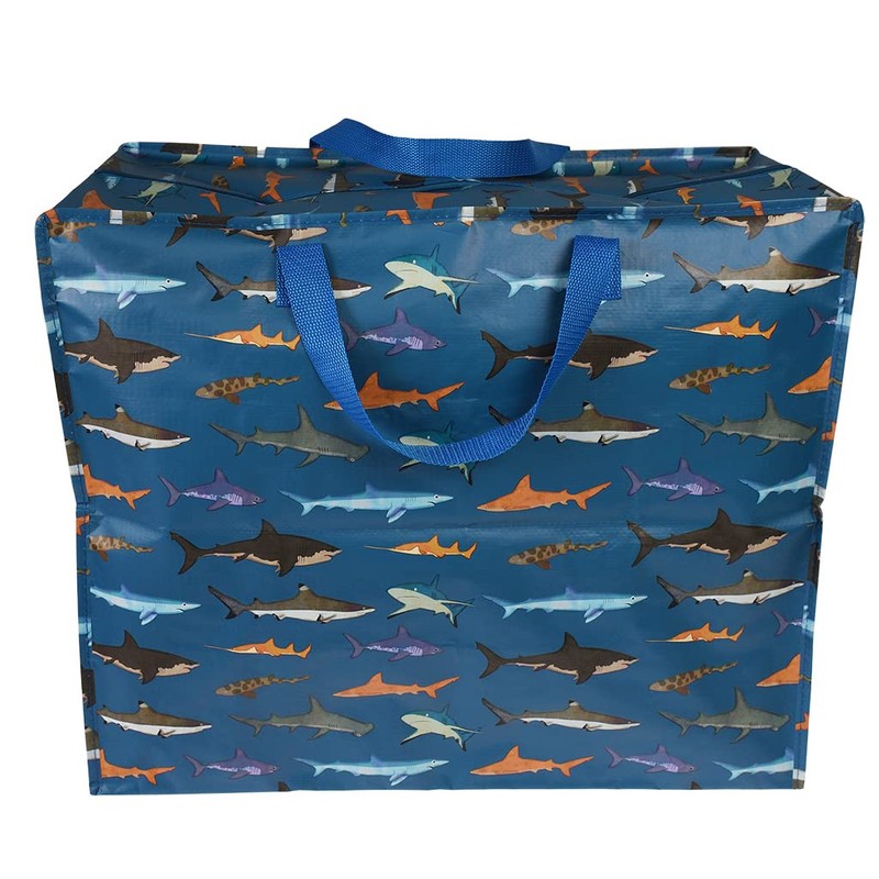 Rex London Sharks Jumbo Storage Bag Dark Blue