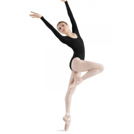 Vintage Mondor Mondor 4040 Women's Size Medium (8-10) Black Long Sleeve Leotard