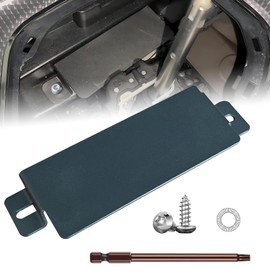 Anti-theft Neutral Cover Plate Compatible with Dodge Charger 2015-2023, 304 Stainless Steels Anti-theft Device with Tamper-resistant Screw and Specialized Screwdrivers for Dodge Charger Accessories