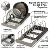 Expandable Pot and Pan Organizer for Kitchen Cabinets – Adjustable