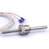 ATOPLEE 1pc Temperature Sensor Probe,Stainless Steel Waterproof Pt100 Ohm Probe
