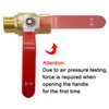 Joywayus Brass Garden Hose Shut Off Valve Full Flow, 3/4"GHT