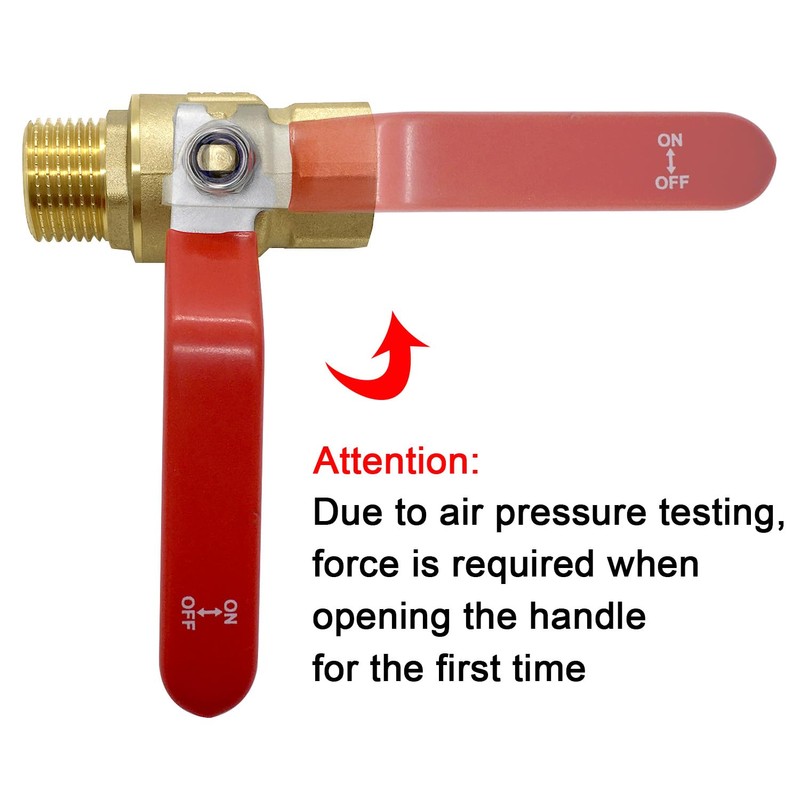 Joywayus Brass Garden Hose Shut Off Valve Full Flow, 3/4"GHT