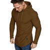 Lexiart Mens Fashion Athletic Hoodies Sport Sweatshirt Solid Color Fleece