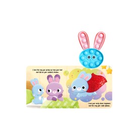 Fidgimals Little Bunny Baby Book | Sensory Board Book with Pop It Character, Perfect Sensory Books for Toddlers I Baby Books I Your Sensory Fidget Friend