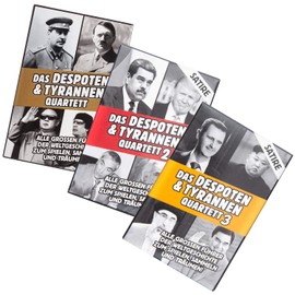 GOODS+GADGETS Tyranns & Despots Quartet - The Dictators Card Game, The 32 Most Evil Leaders in History on Playing Cards [German Language Product]