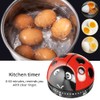 Ladybug Cooking Timer, Mechanical Clockwork 60-Minute Timer, Kitchen Alarm Clock,