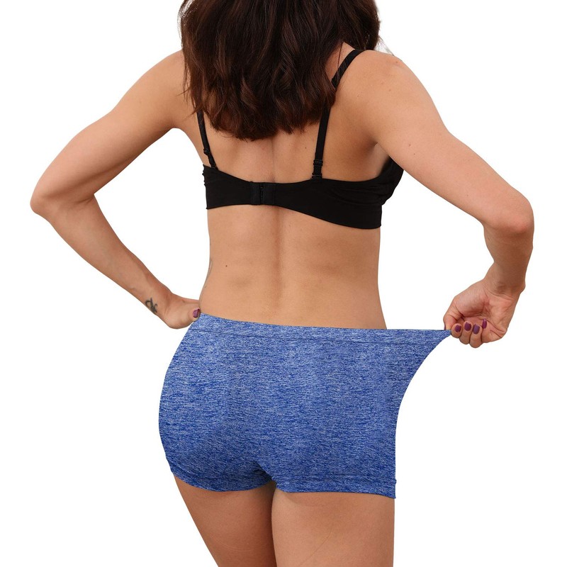 R RUXIA Women's Boyshort Panties Seamless Nylon Underwear Stretch Boxer