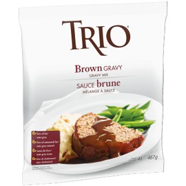 TRIO Brown Gravy, Fat-free, Cholesterol Free, Powder Gravy Mix, 467g