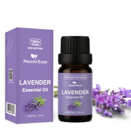 Lavender Essential Oil, 100% Natural & Pure Lavender Oil for Skin, Hair, Aromatherapy, Massage & Scented Candle, Therapeutic Grade Essential Oils for diffusers for Home, 10ml