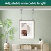 16 Pcs Picture Rail Hanging System,Picture Rail Hooks Molding Hooks