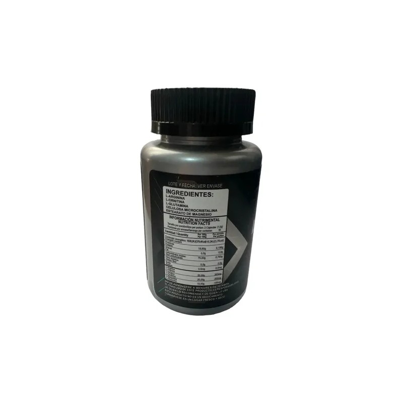 Suplemento L-Arginina Biogear en Cápsulas para Músculo
