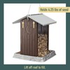 North States Village Collection Hopper Style Outhouse Birdfeeder: Easy Fill