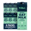 Willa's Organic Oat Milk - Unsweetened Original Oatmilk, Non-GMO, Shelf
