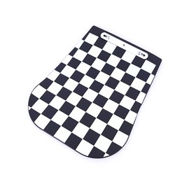 Scooter Chequered Mud Flap Number Plate Mount Fitment Suitable For Vespa MOD Lambretta