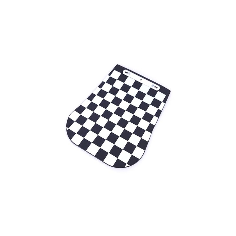 Scooter Chequered Mud Flap Number Plate Mount Fitment Suitable For