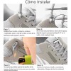 Agujetas Sin Nudo Elásticas Hebilla Metal 4 Pares Zapatos