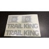 Trail King Trailers Replacement Stickers 16” (Set Of 2) Black
