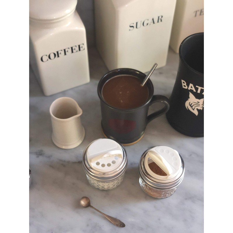 Jarware Spice Lids for Regular Mouth Mason Jars, Set of