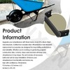 4 Pcs Black Steel Wheelbarrow Heavy Duty Axle Bracket, Wheelbarrow