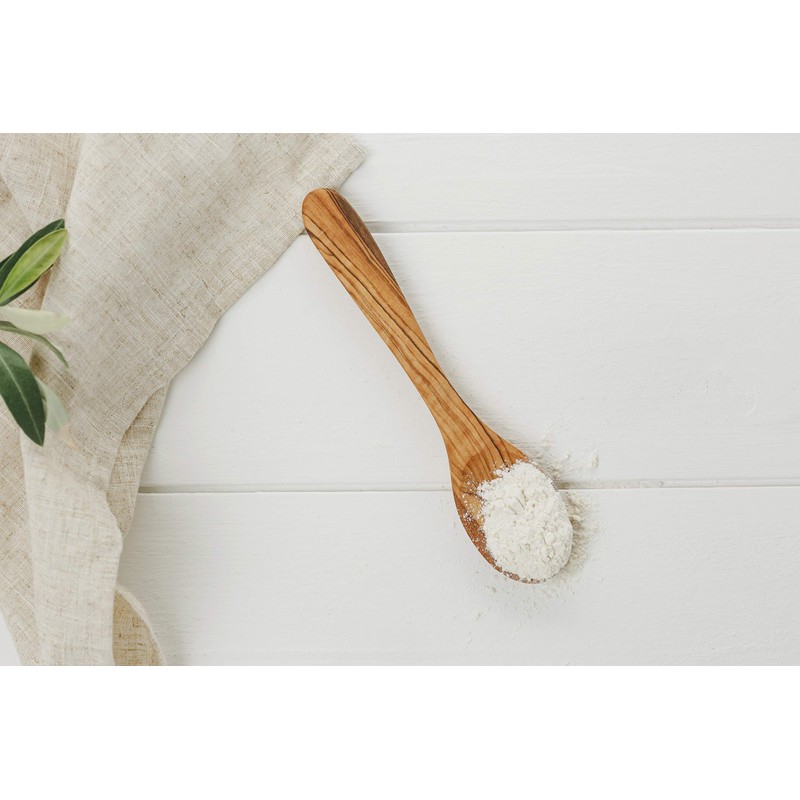 Naturally Med Olive Wood Mustard/Sugar/Salt Spoon, 5'' L